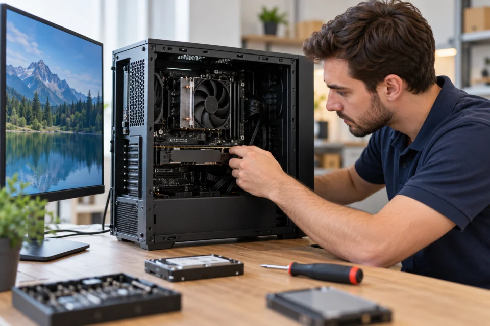 Computer service illustration