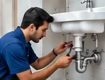 Plumbing service illustration